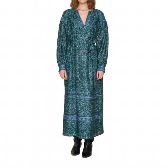 NEW XIRENA isobel dress in green smoke